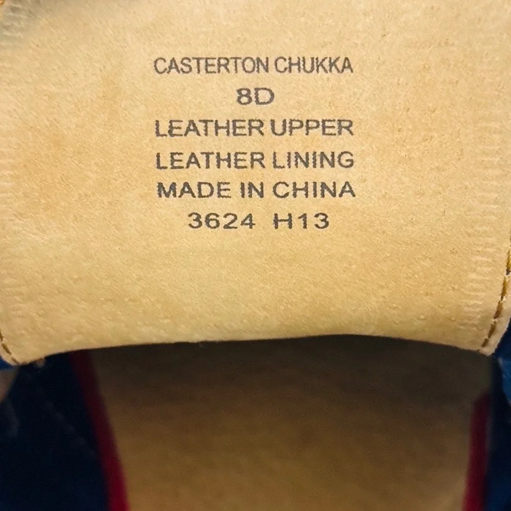 Polo Ralph Lauren Mens Blue Suede Casterton Chukka Boots Crepe Sole Size 8D